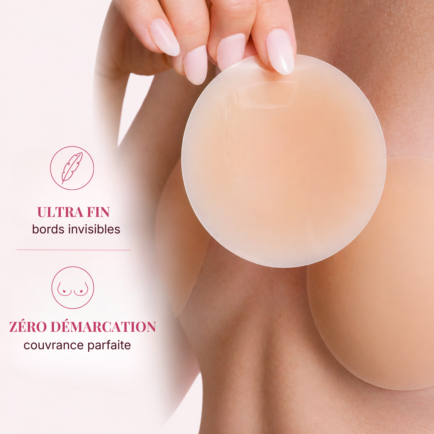 NudeSkin™ - Cache-téton invisible sans soutien-gorge